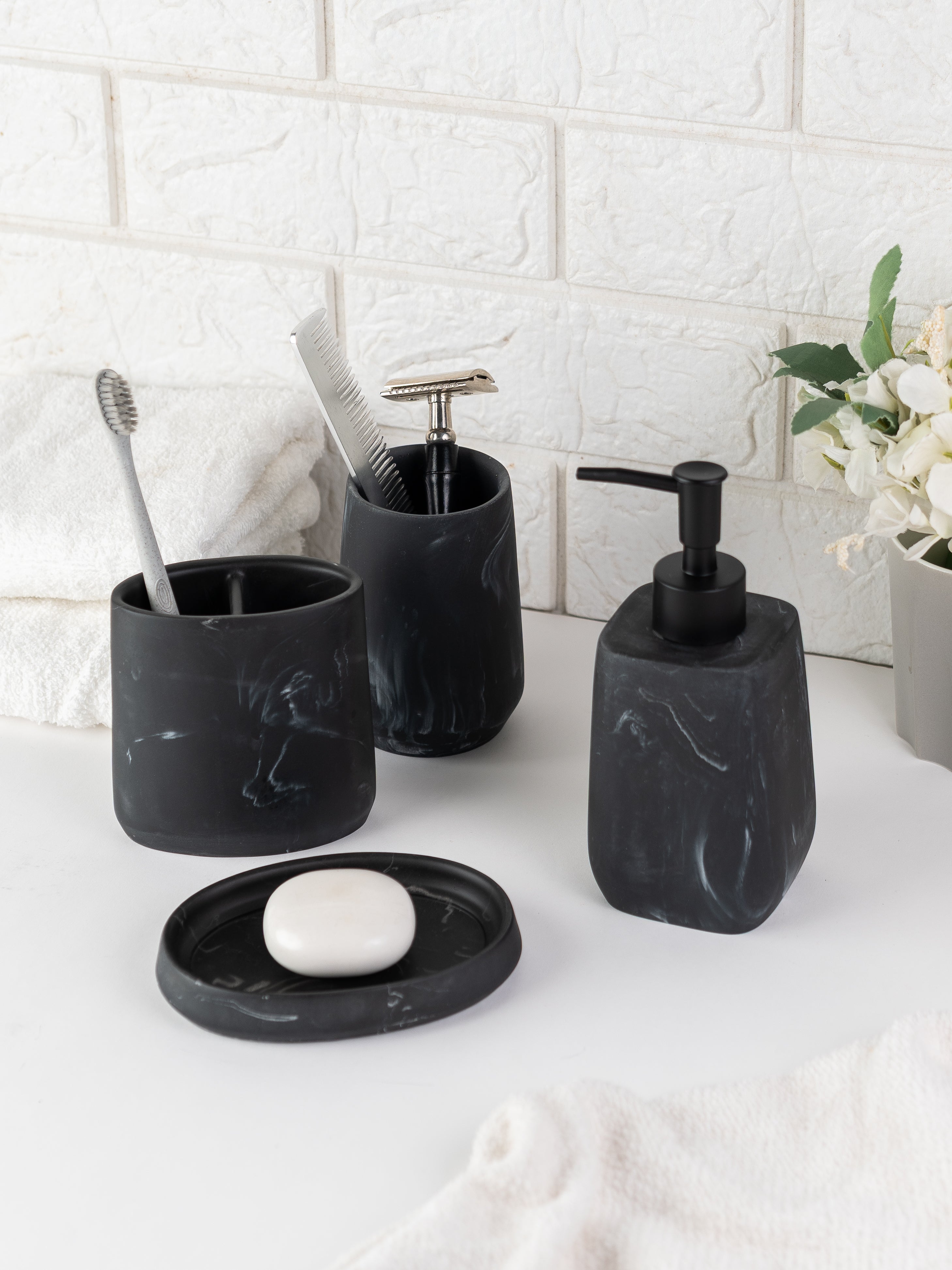 SLATE – Bathroom Set (Set of 4)