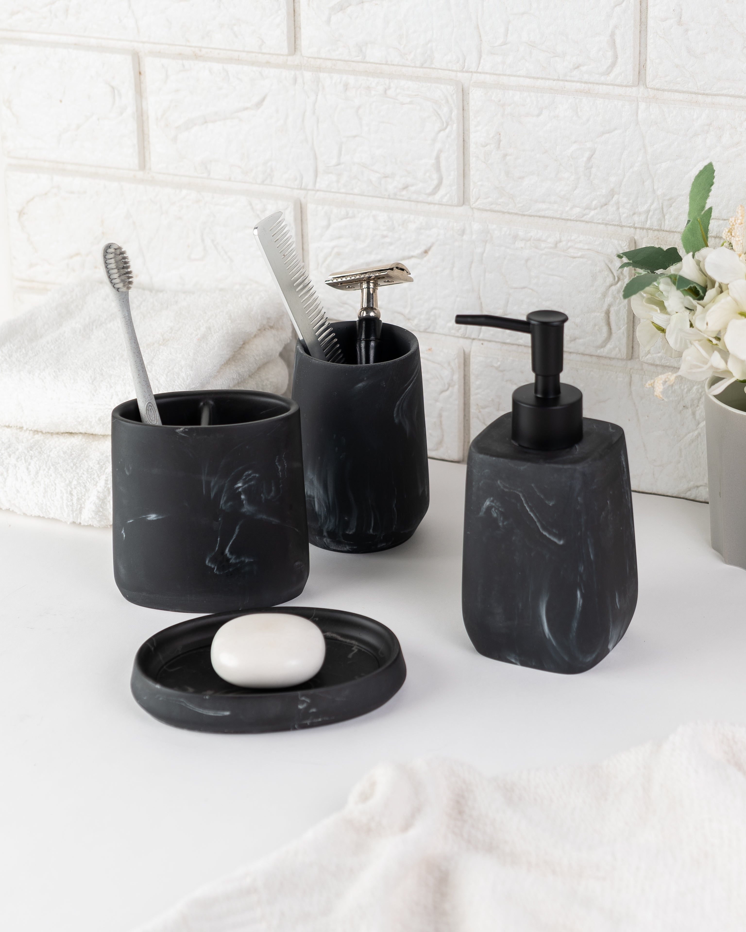 SLATE – Bathroom Set (Set of 4)