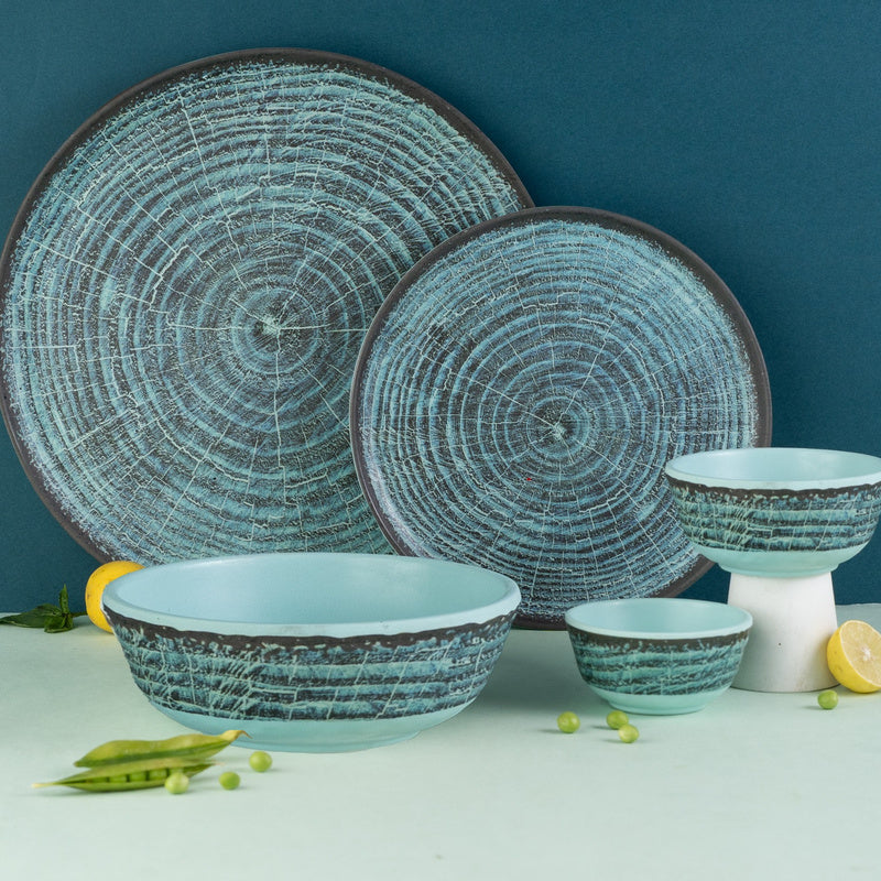 Indigo Axis Series Round Dinner Set(30 Piece)