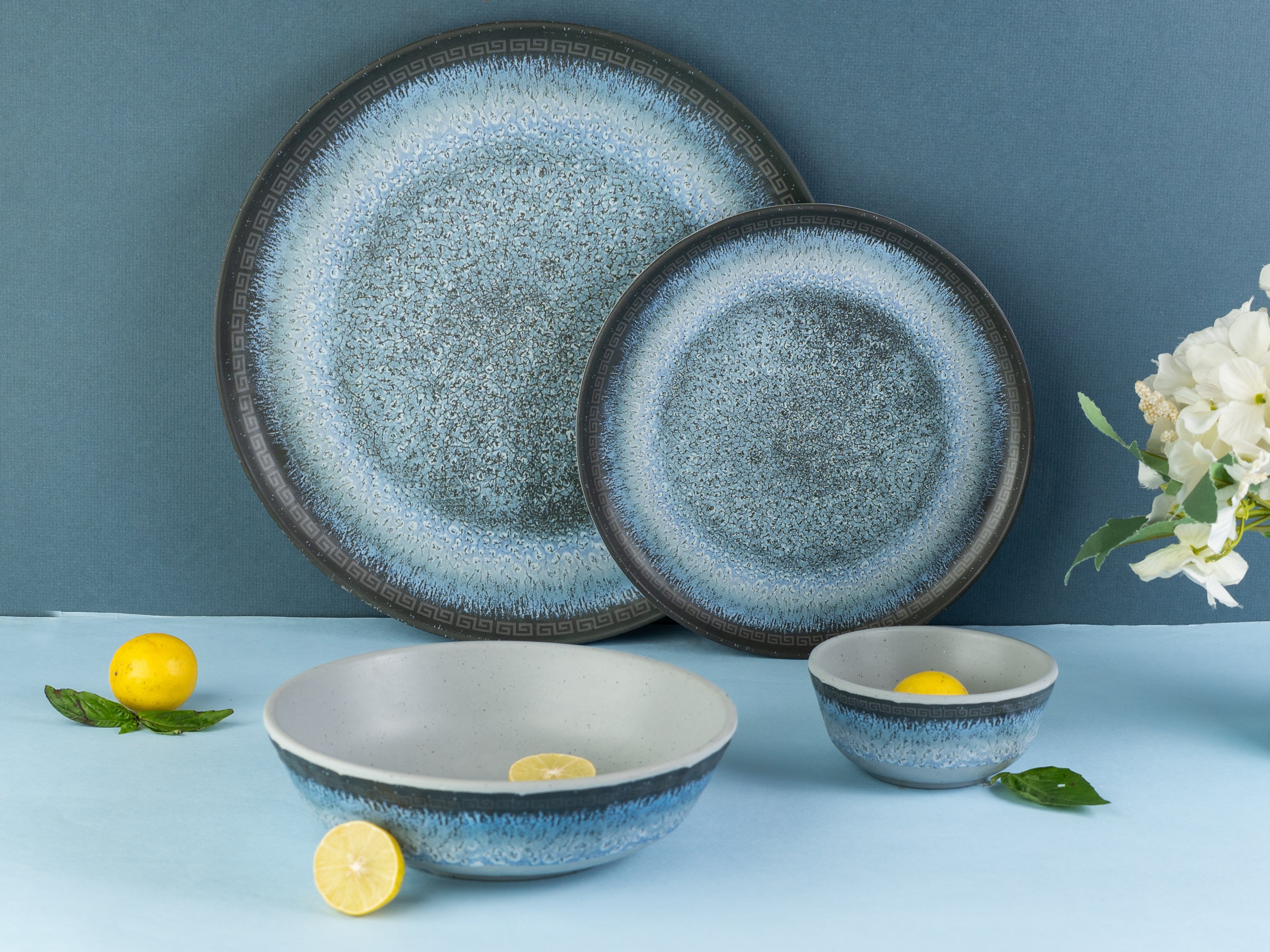 Mist Axis Series Round Dinner Set(30 Piece)