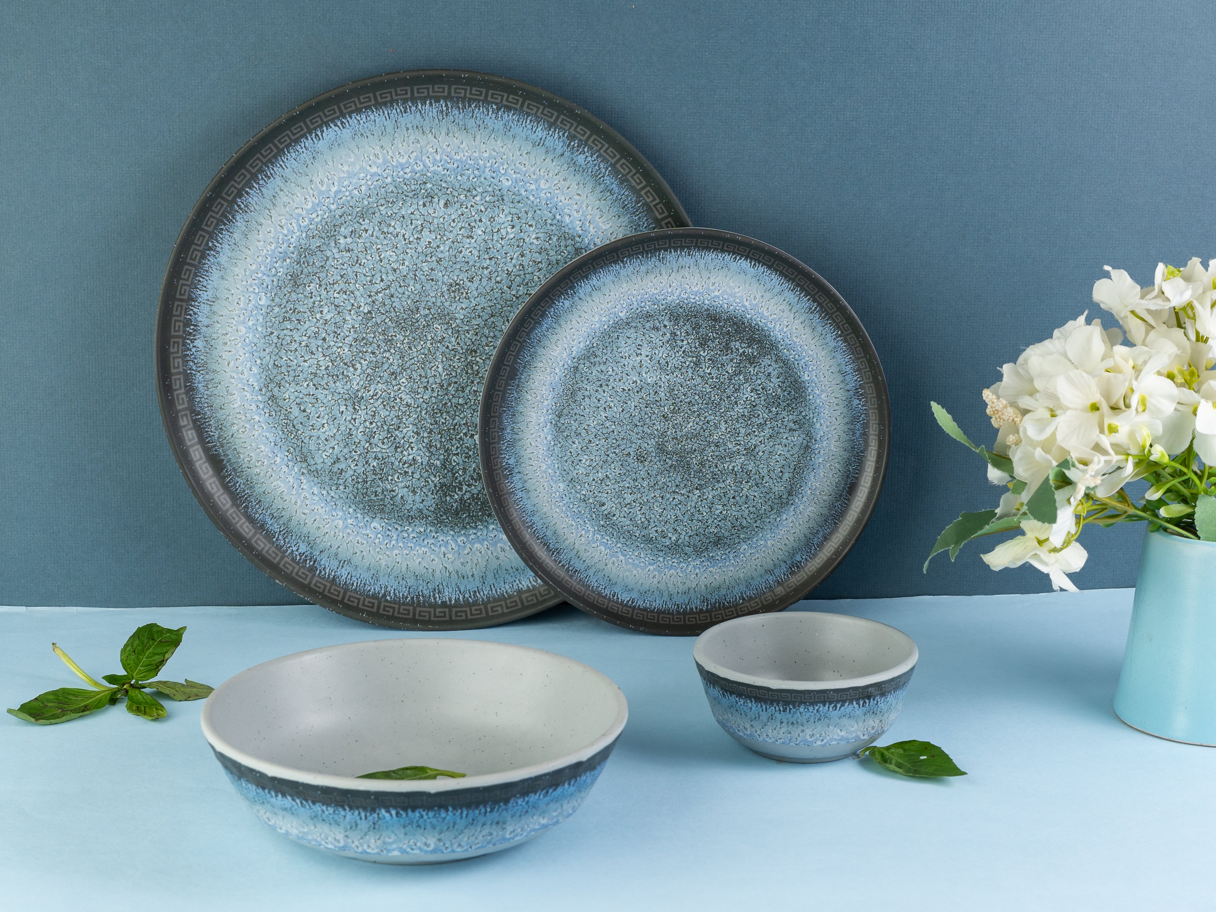 Mist Axis Series Round Dinner Set(30 Piece)