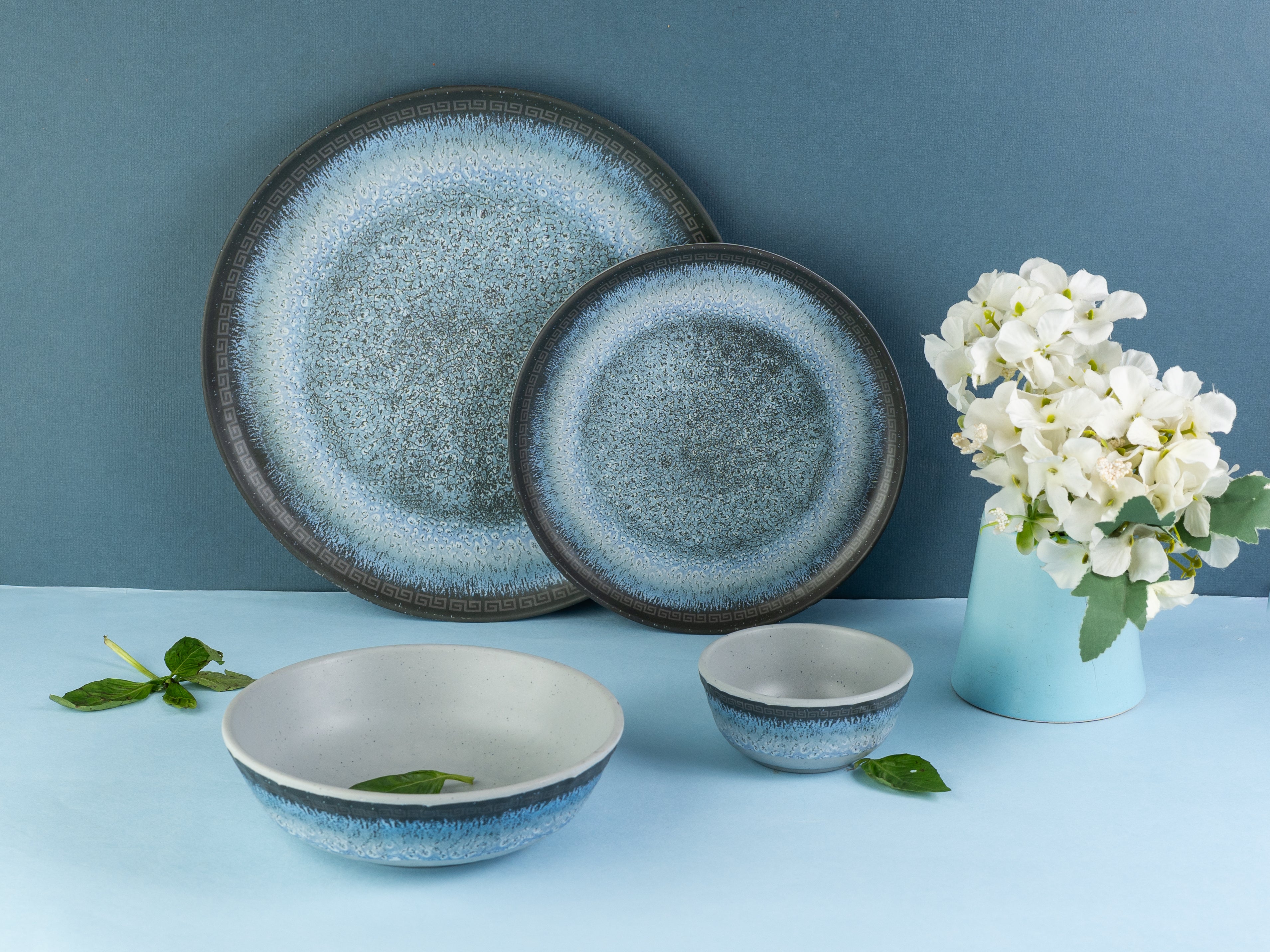 Mist Axis Series Round Dinner Set(30 Piece)