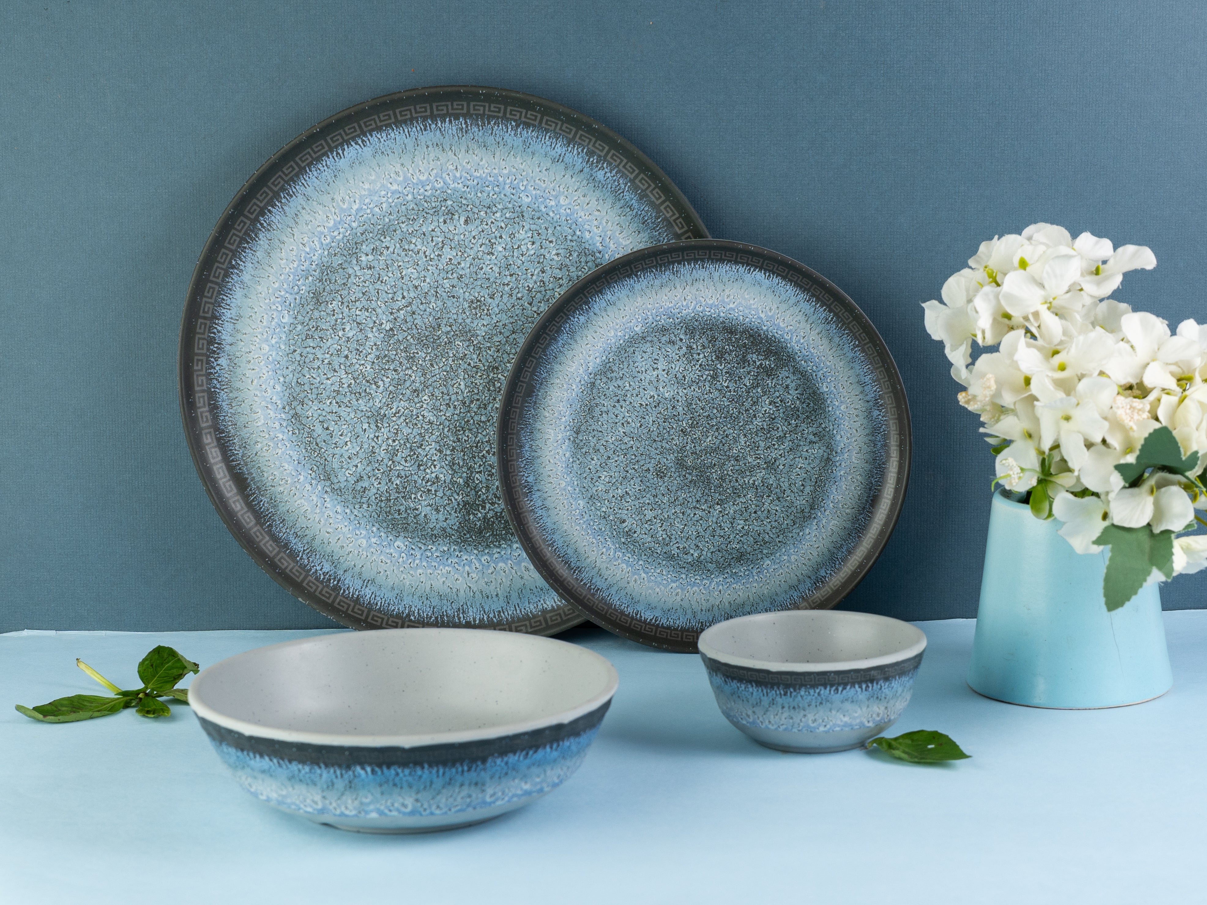 Mist Axis Series Round Dinner Set(30 Piece)