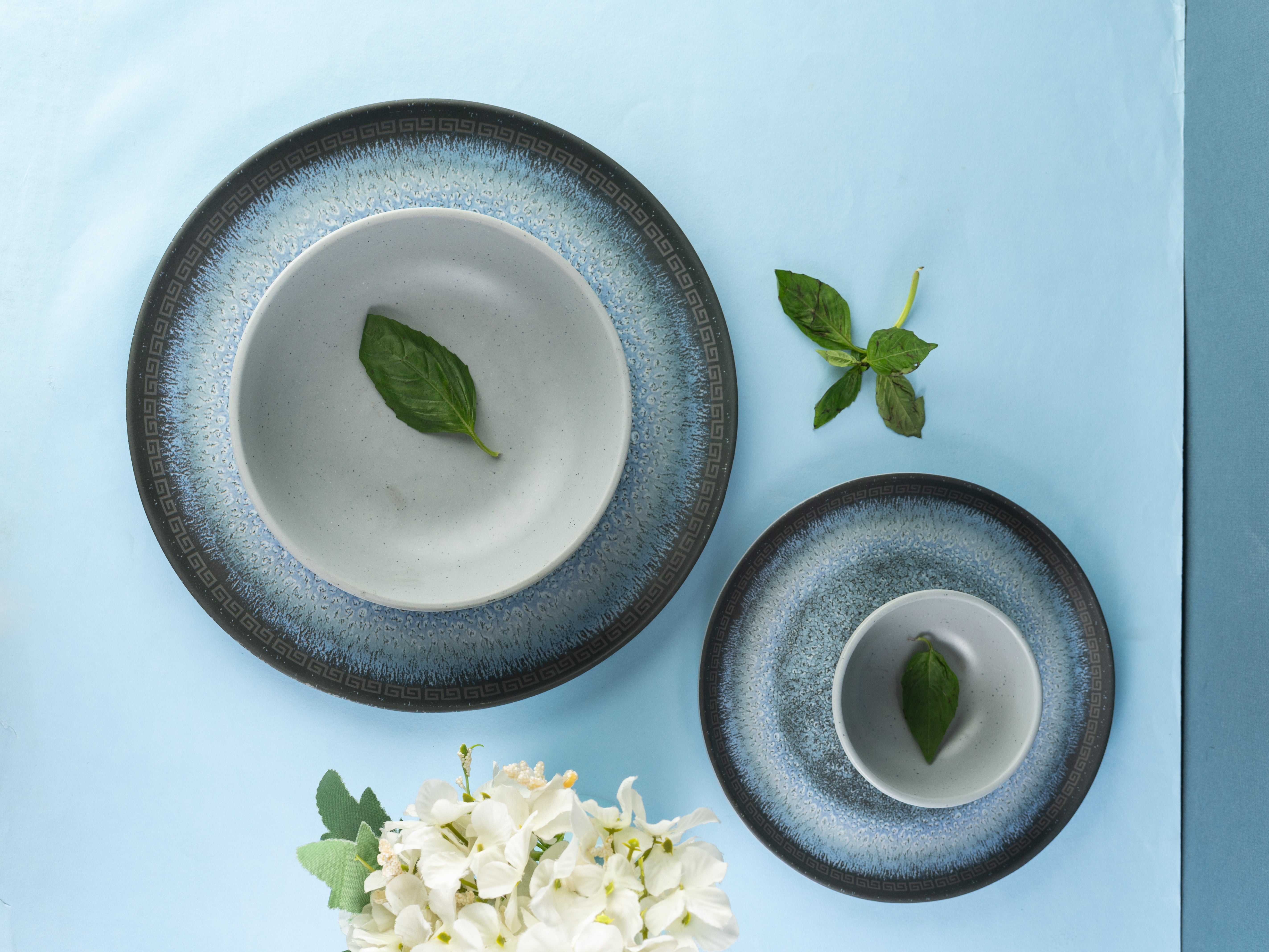 Mist Axis Series Round Dinner Set(30 Piece)