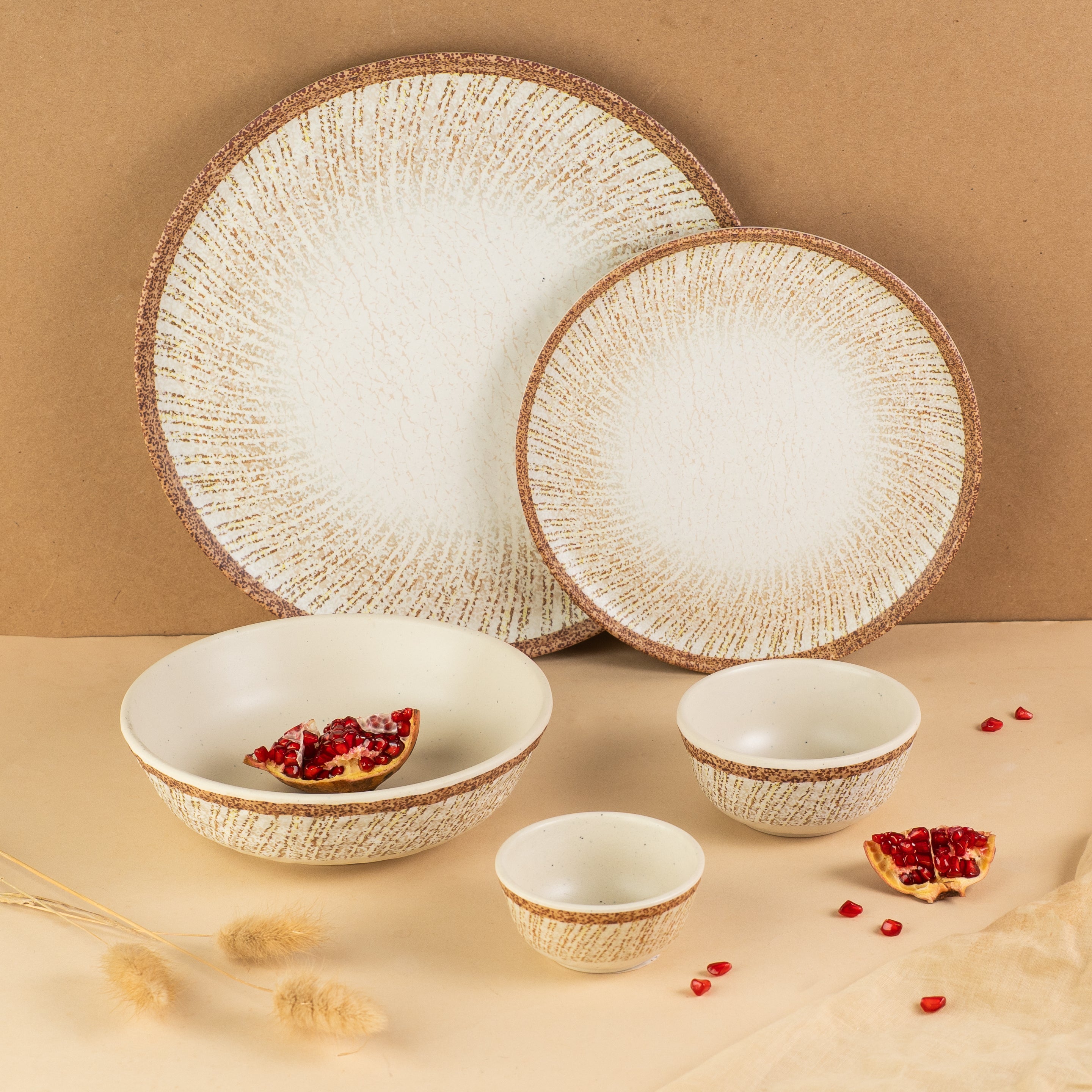 Blaze Axis Series Round Dinner Set(30 Piece)