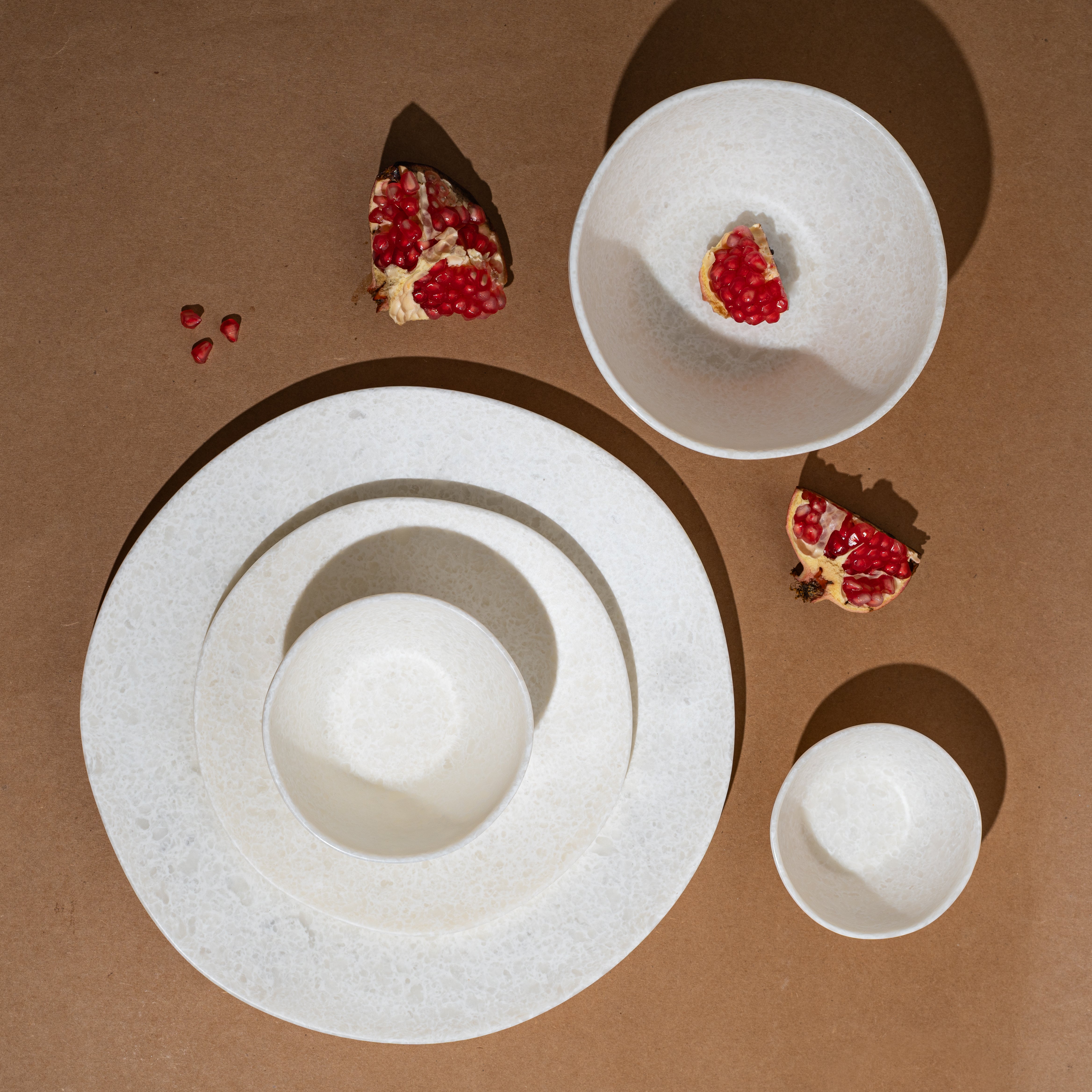 30 Piece Ivory Stone Earth Dinner Set