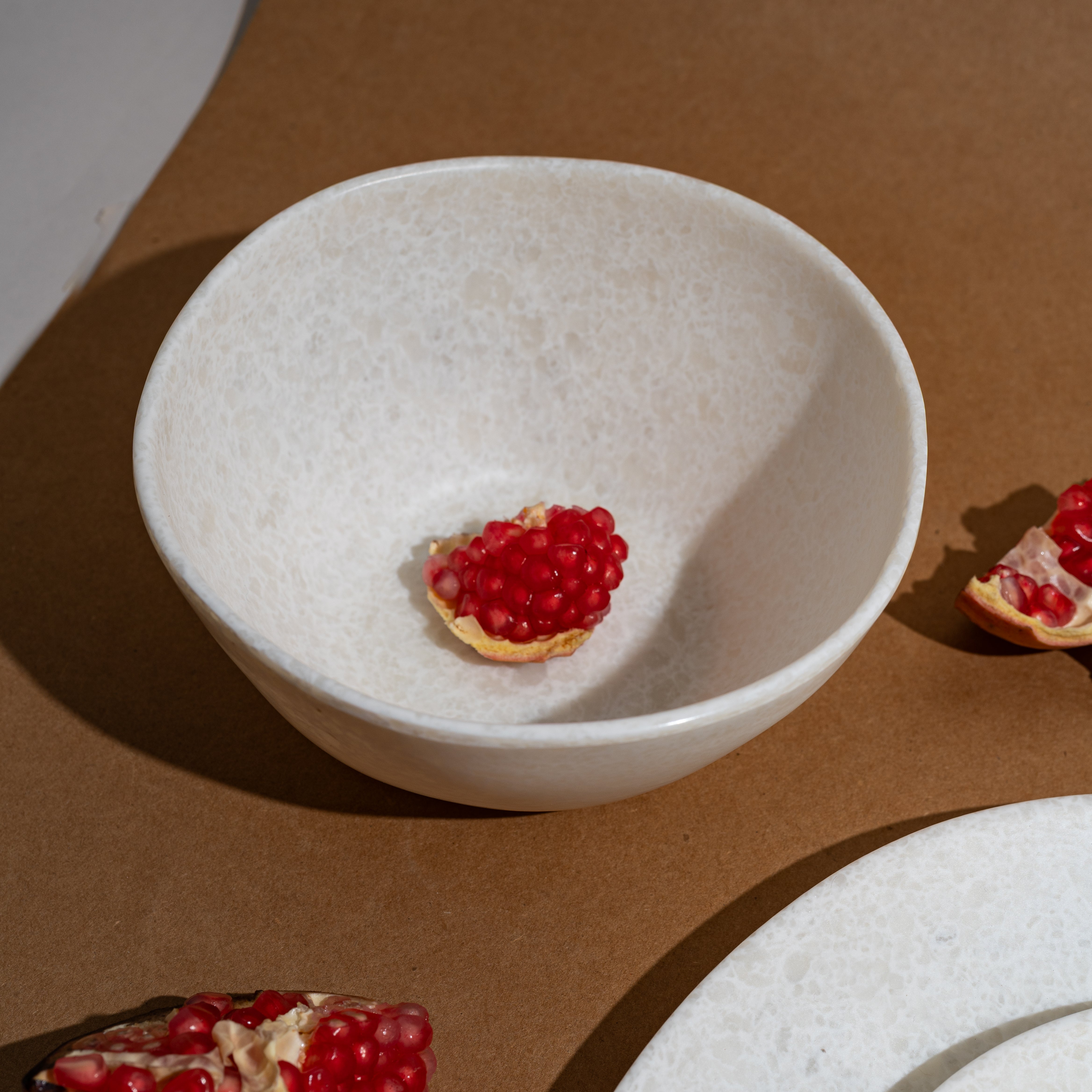 30 Piece Ivory Stone Earth Dinner Set