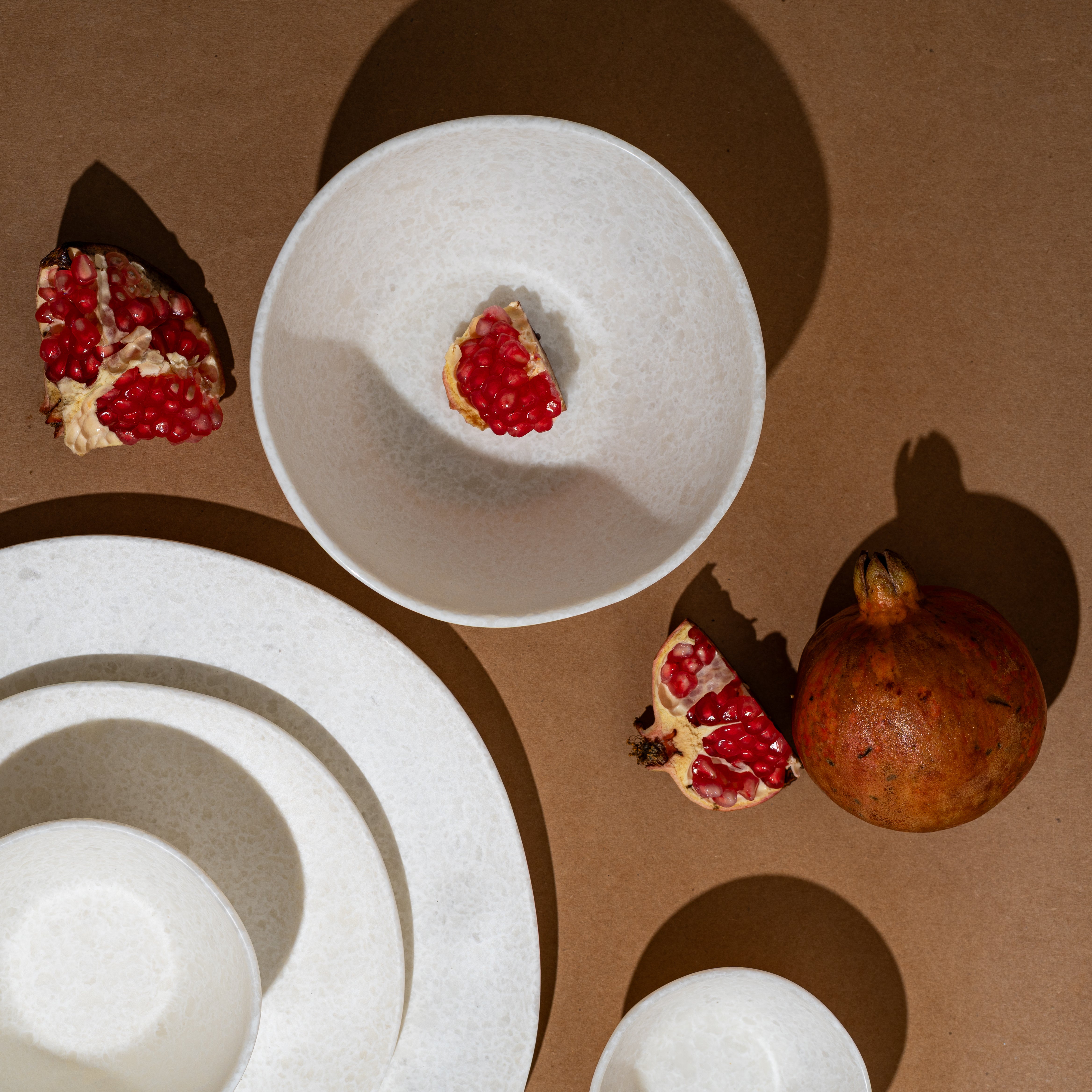 30 Piece Ivory Stone Earth Dinner Set