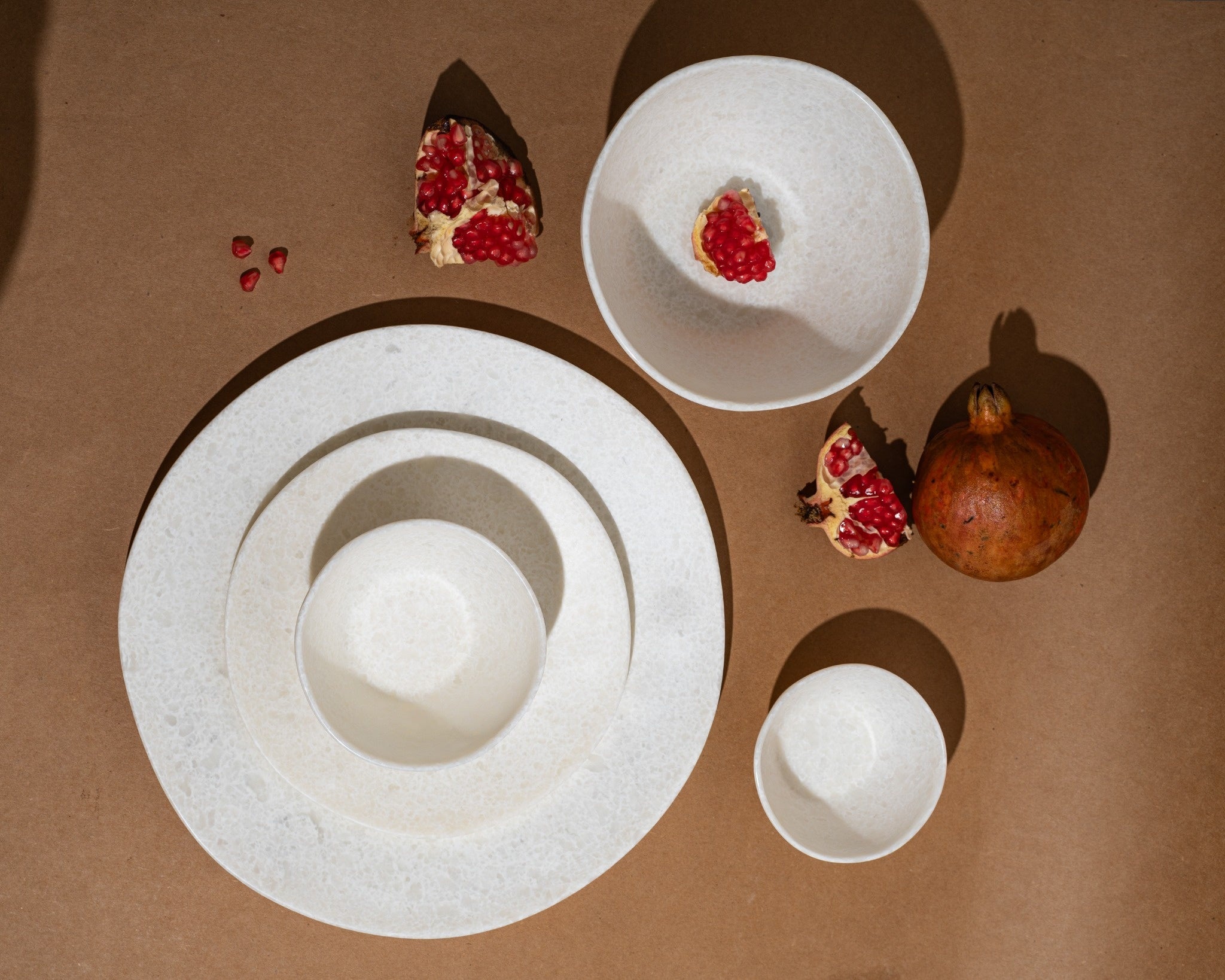 30 Piece Ivory Stone Earth Dinner Set