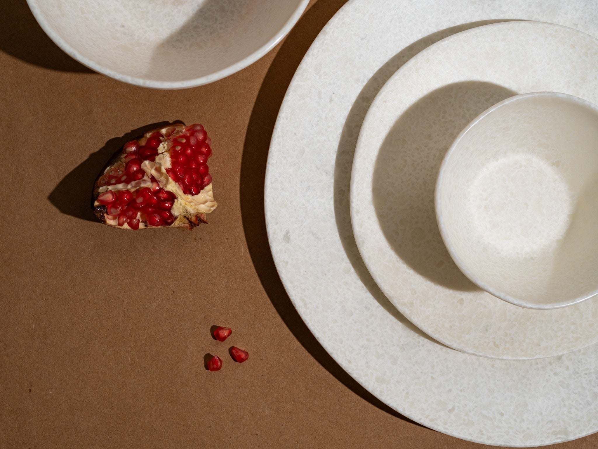 30 Piece Ivory Stone Earth Dinner Set
