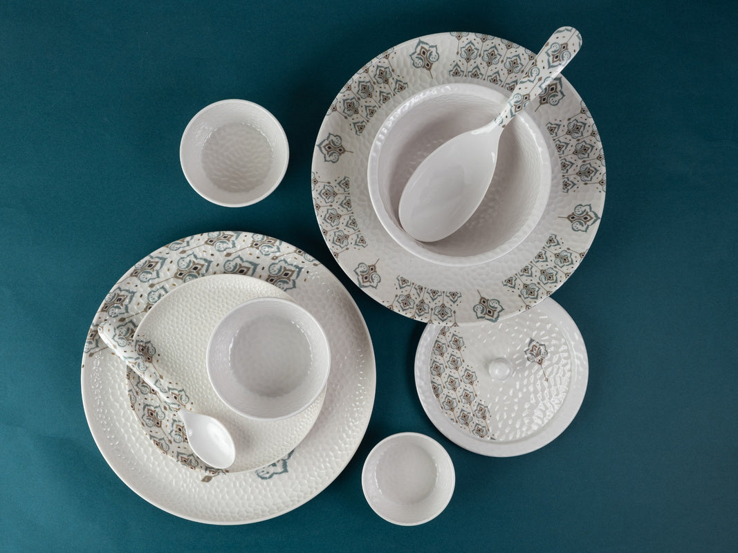 Opal Hammer Series Round Dinner Set(33 Piece)