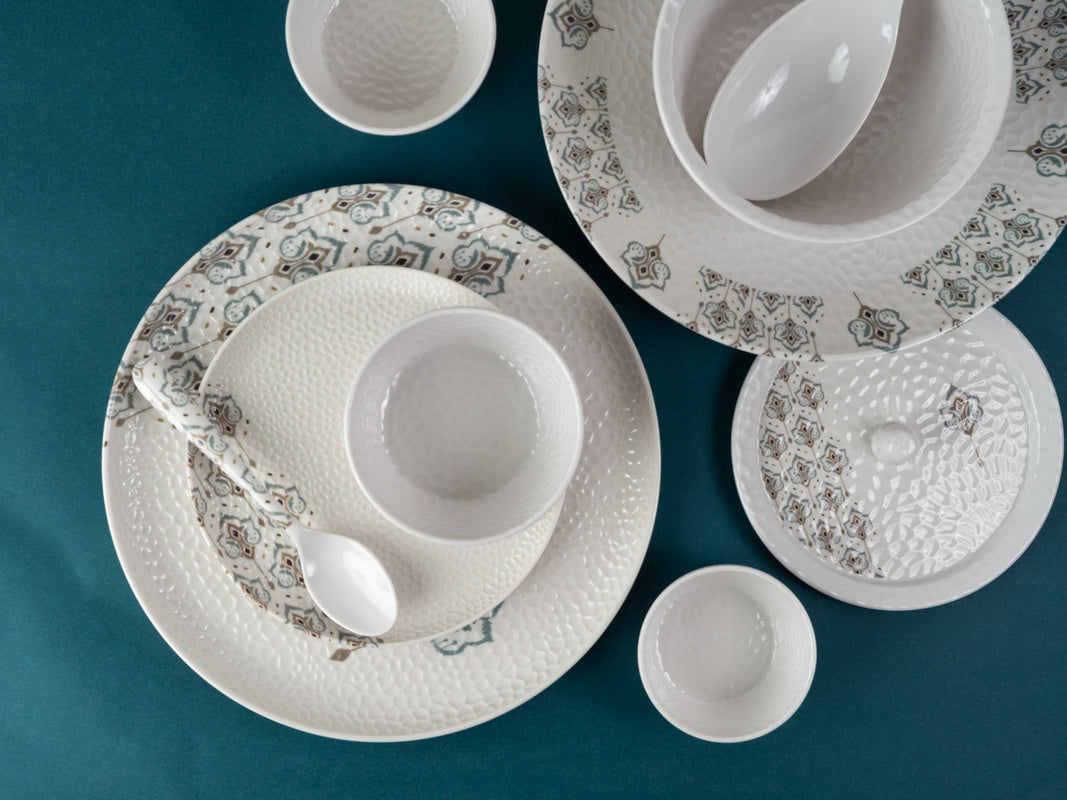 Opal Hammer Series Round Dinner Set(33 Piece)