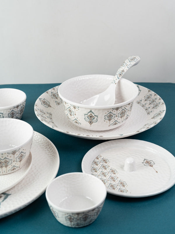Opal Hammer Series Round Dinner Set(33 Piece)