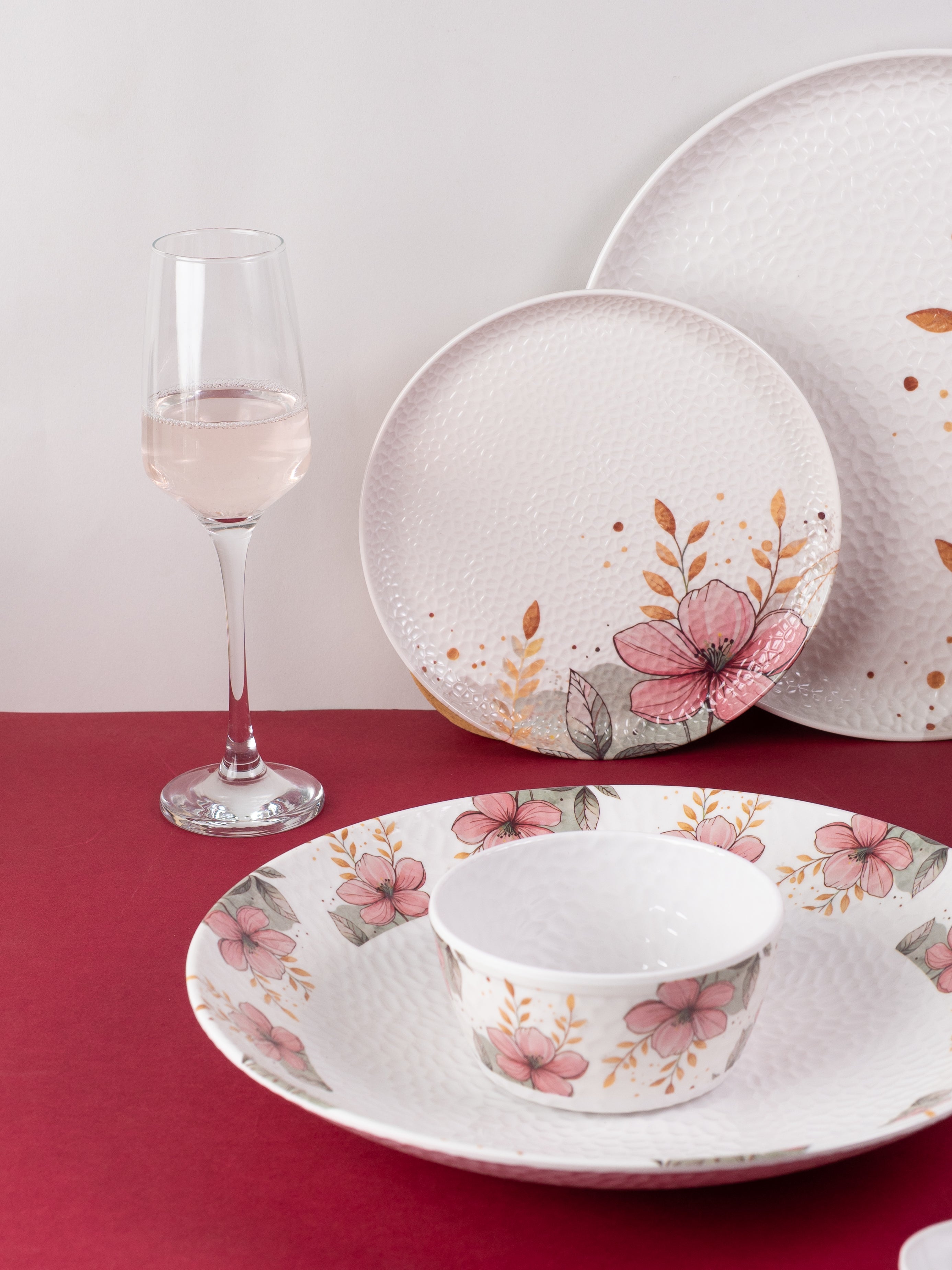 Daisy Hammer Series Round Dinner Set(33 Piece)