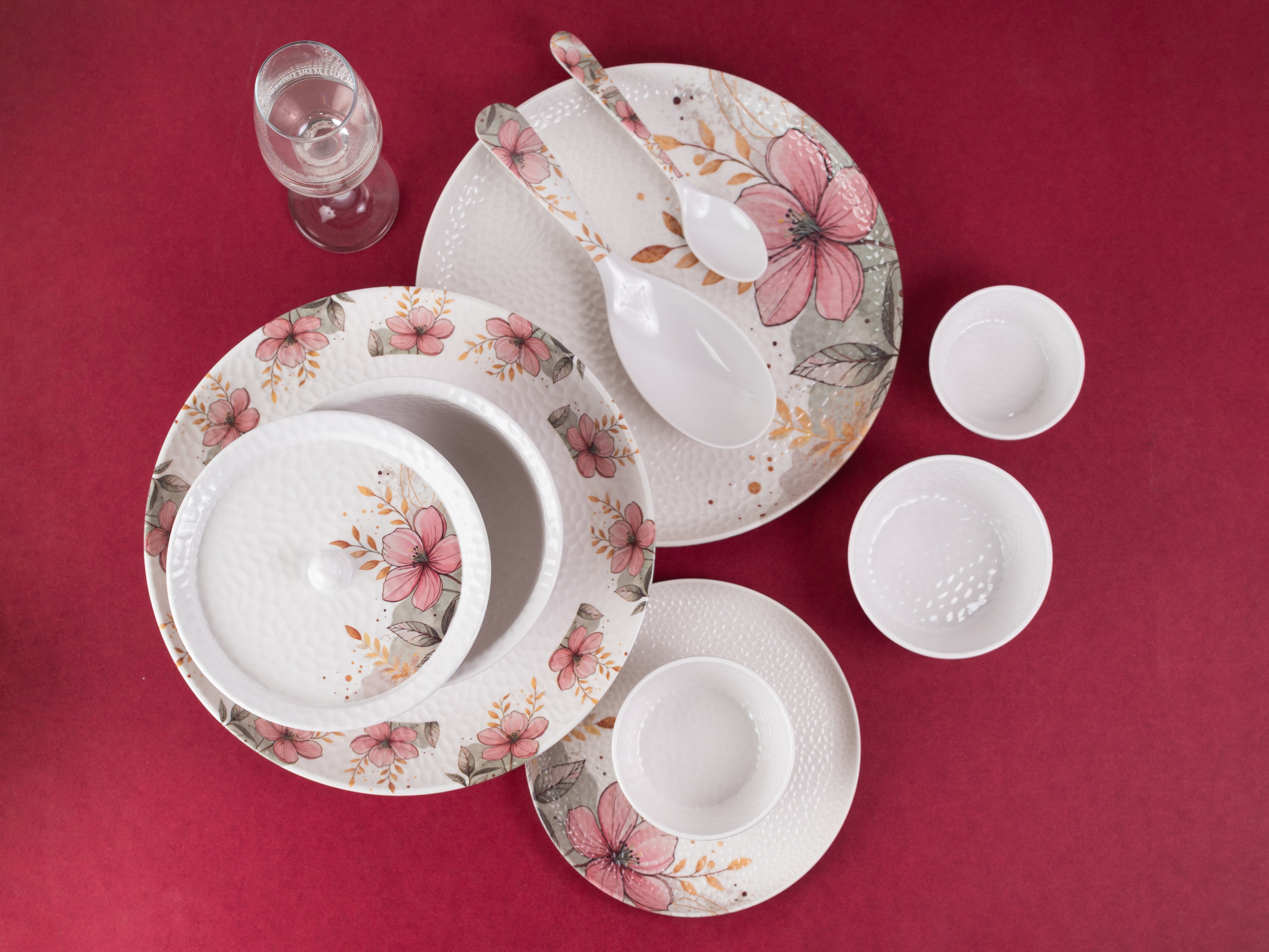 Daisy Hammer Series Round Dinner Set(33 Piece)