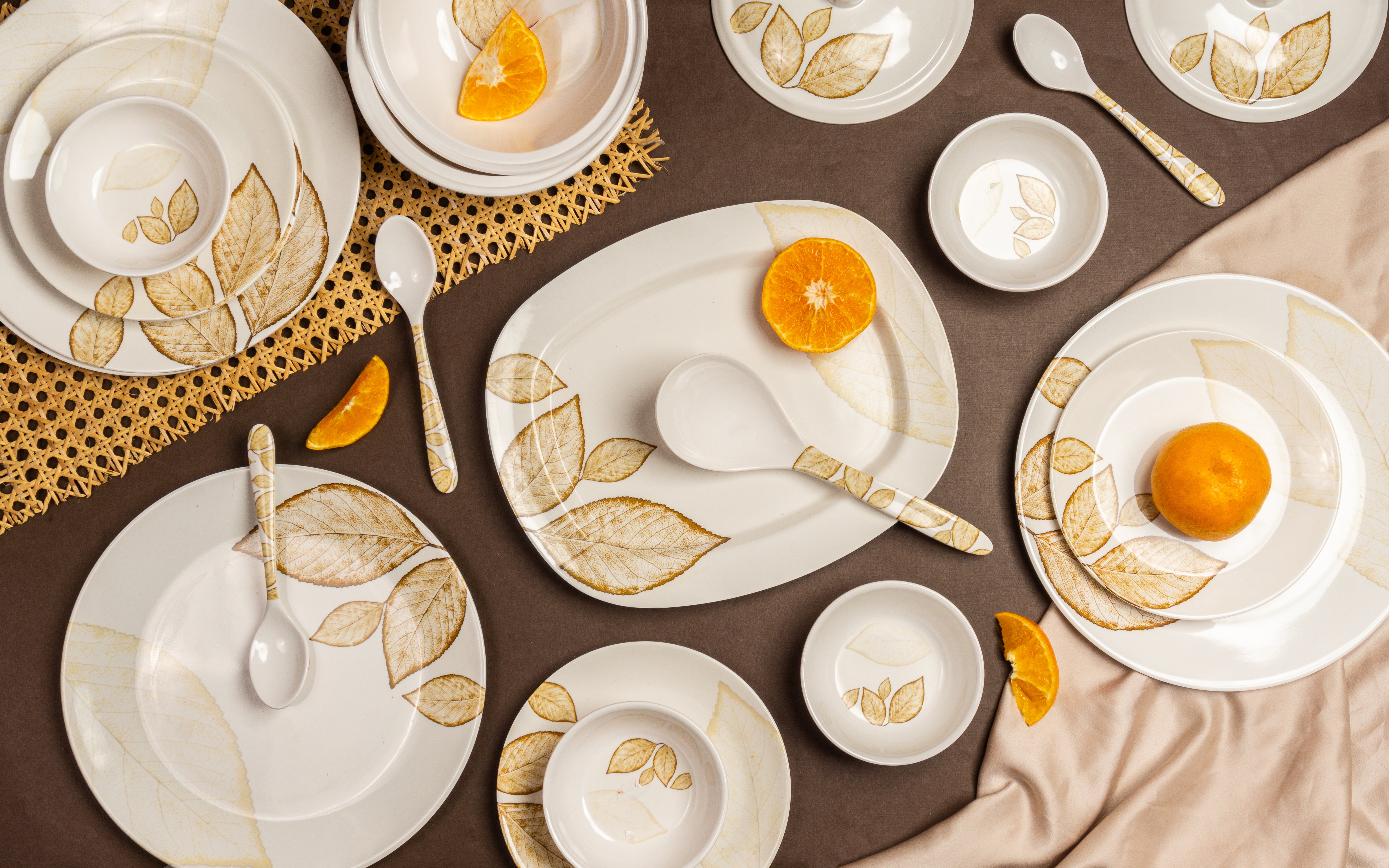 Fern Smart Series Round Dinner Set(32 Piece)
