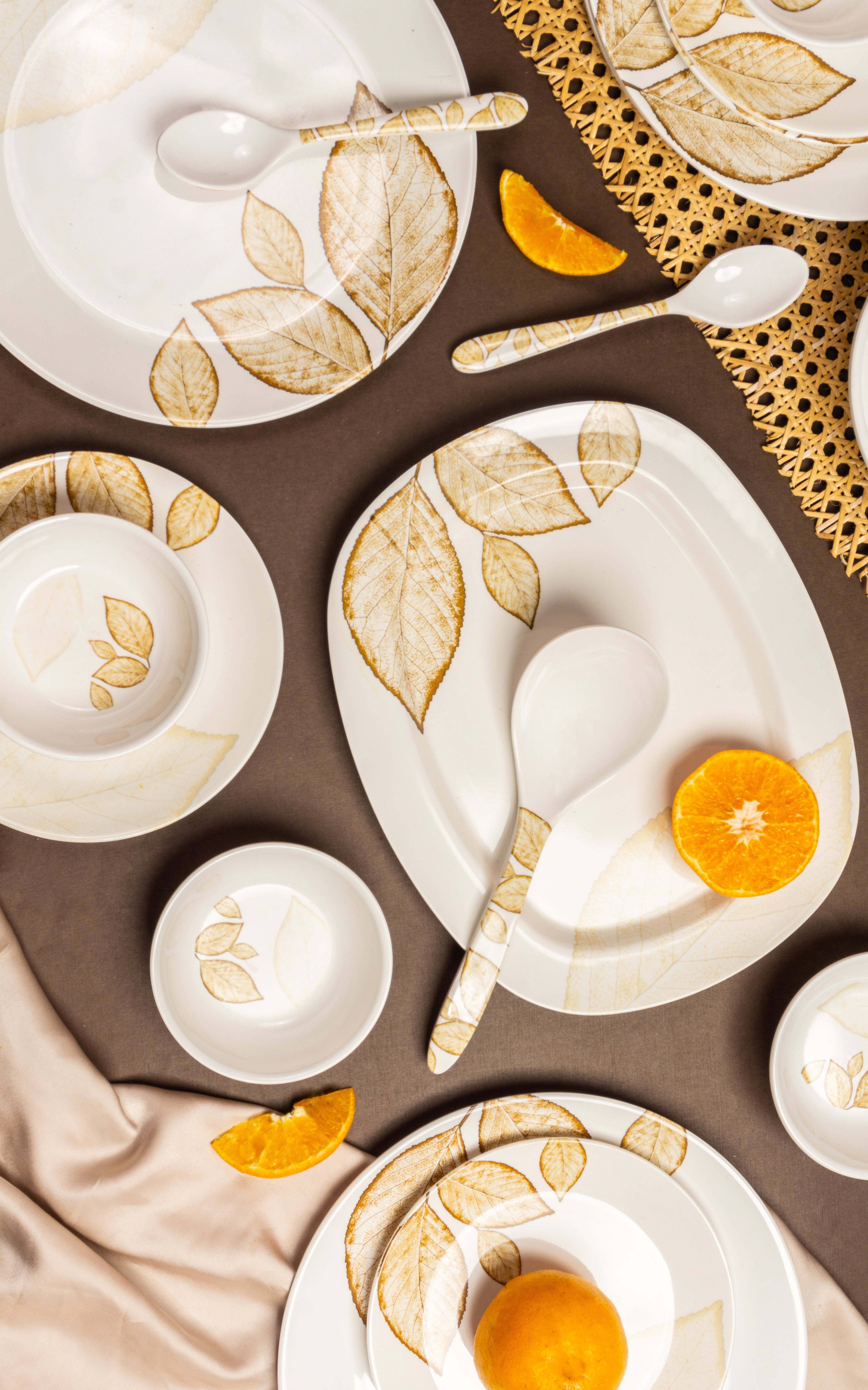 Fern Smart Series Round Dinner Set(32 Piece)