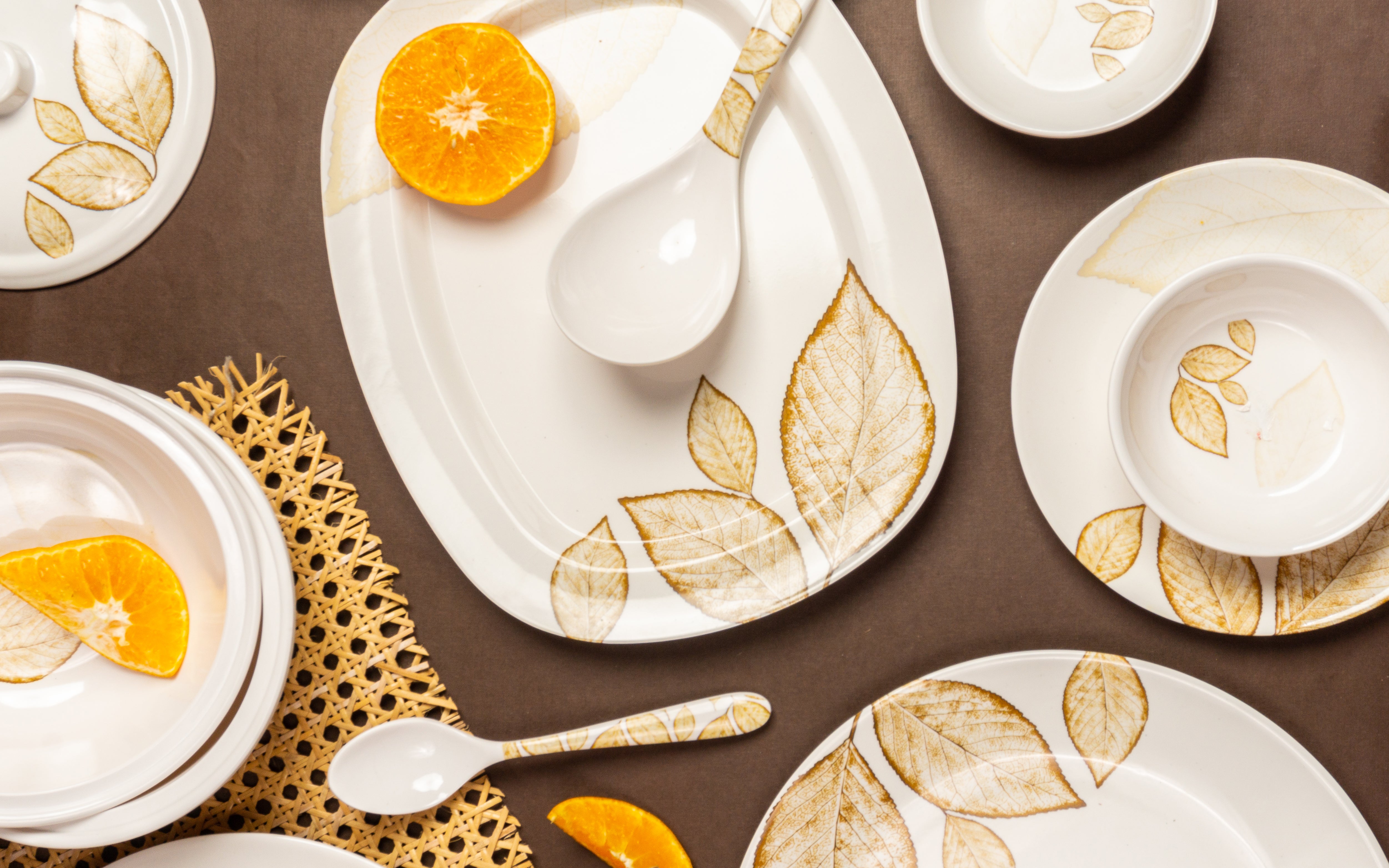 Fern Smart Series Round Dinner Set(32 Piece)