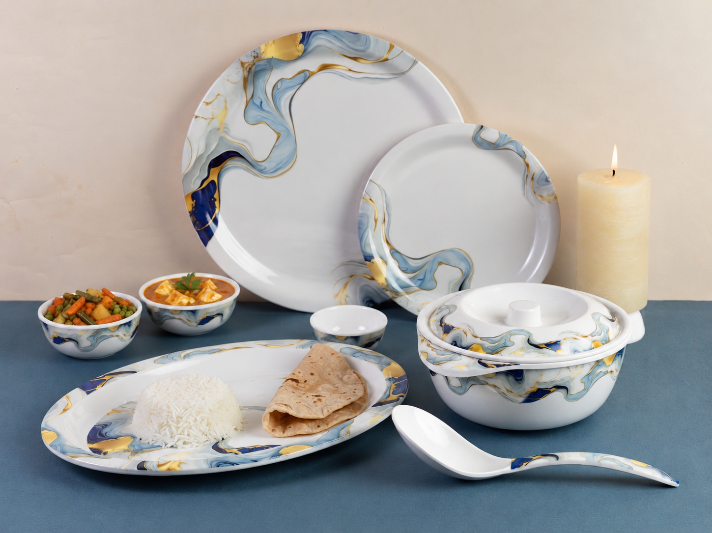 Oasis Round Series Dinner Sets (33 Piece)