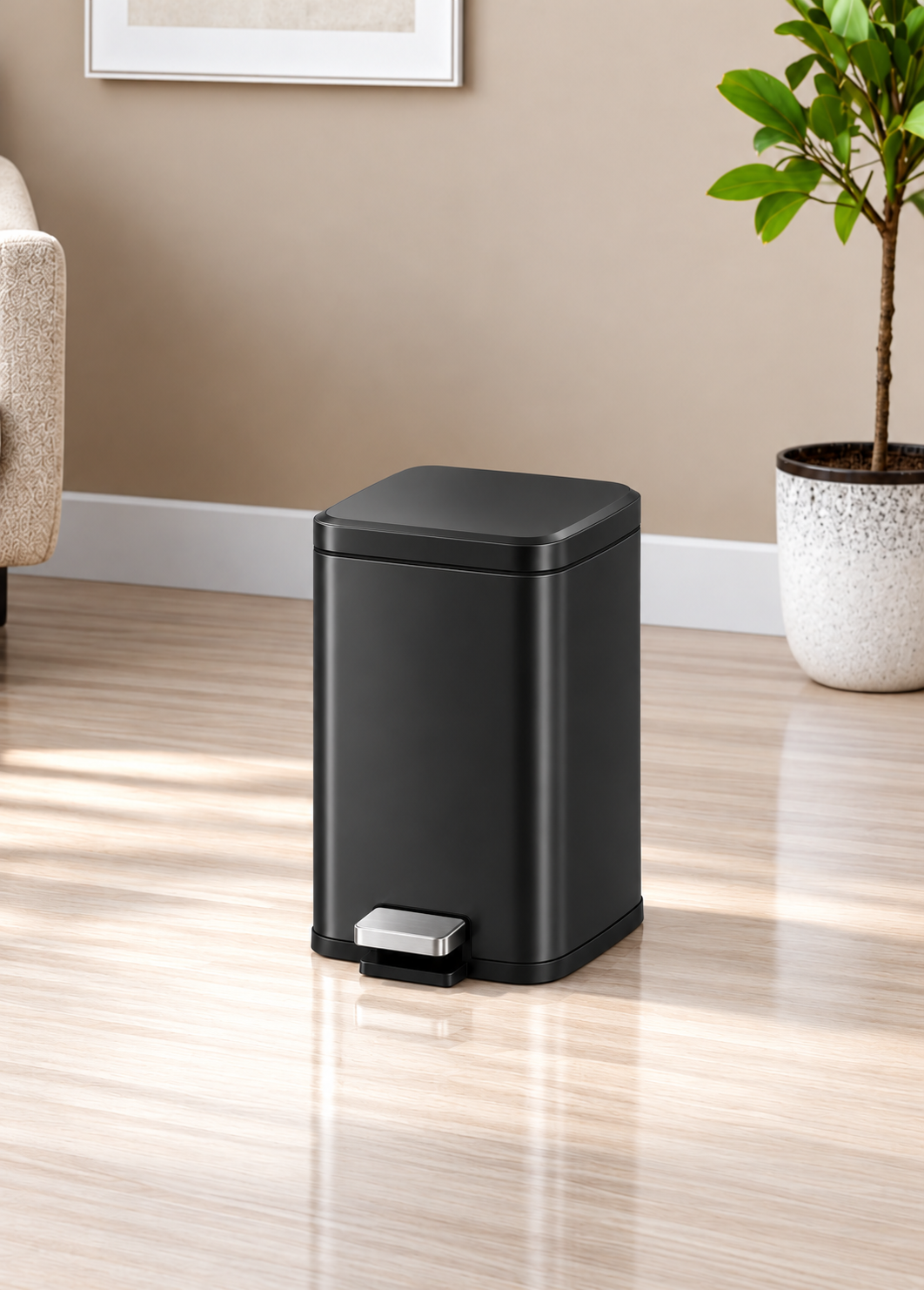 Venice Step Square Pedal Bin