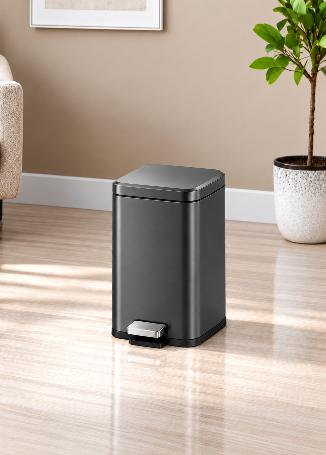 Venice Step Square Pedal Bin