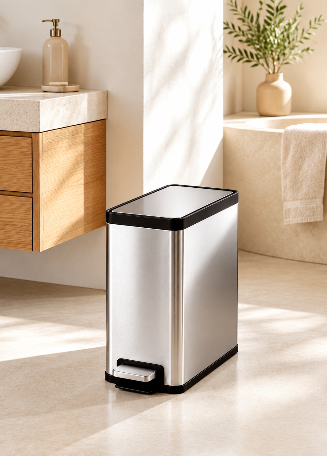 Rome Step Rectangular Pedal Bin