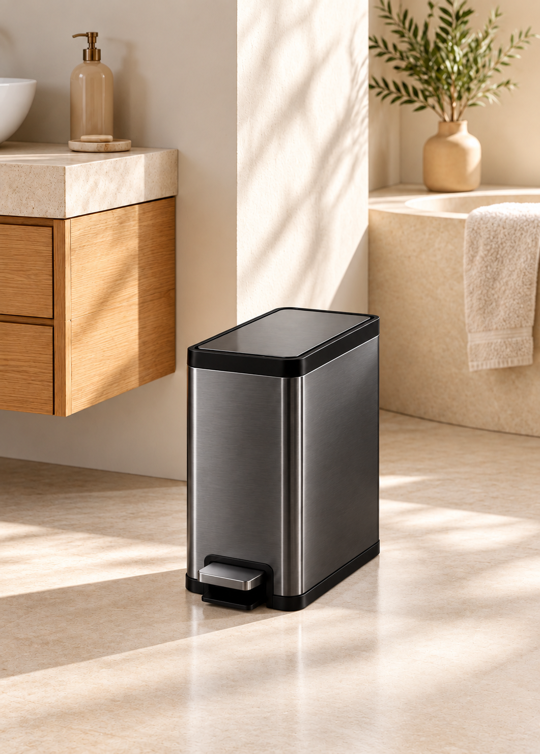 Rome Step Rectangular Pedal Bin