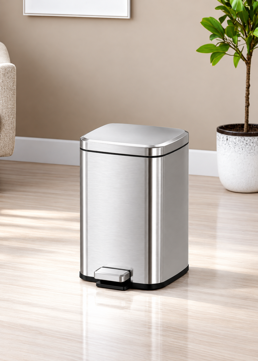 Venice Step Square Pedal Bin