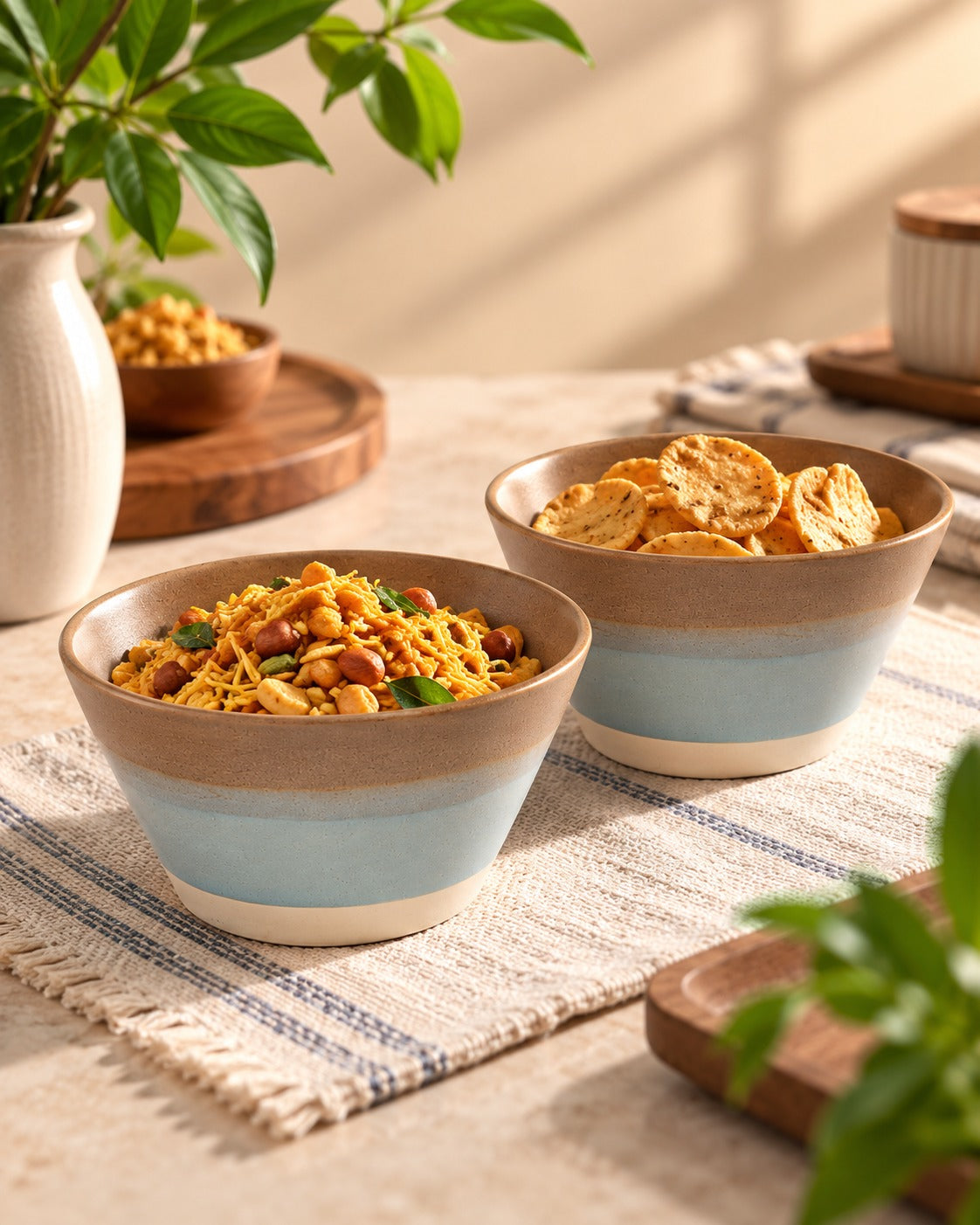 Melo Ceramic Snack bowls (Set Of 2)