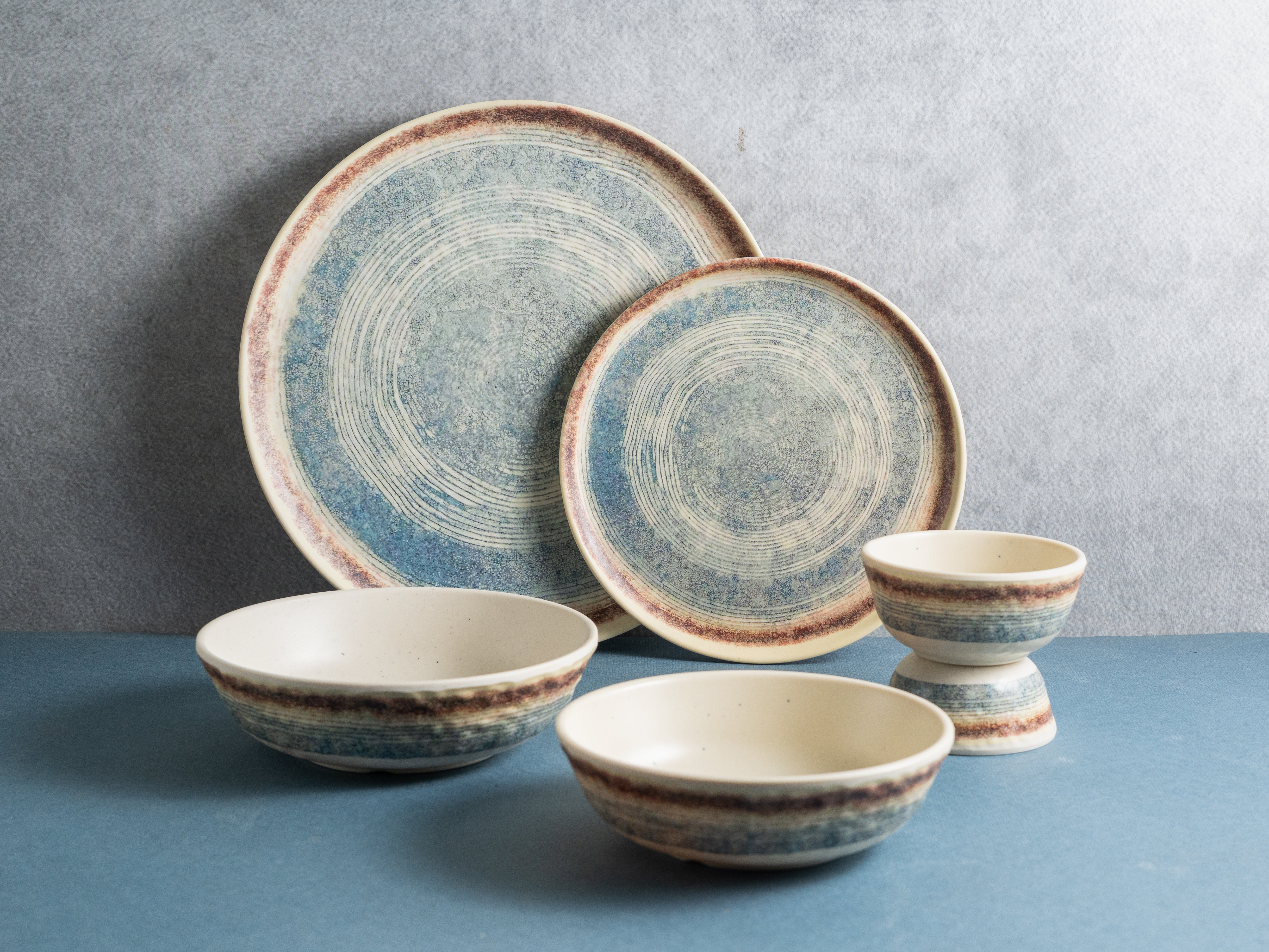 Terra Rings Axis Series Round Dinner Set(30 Piece)