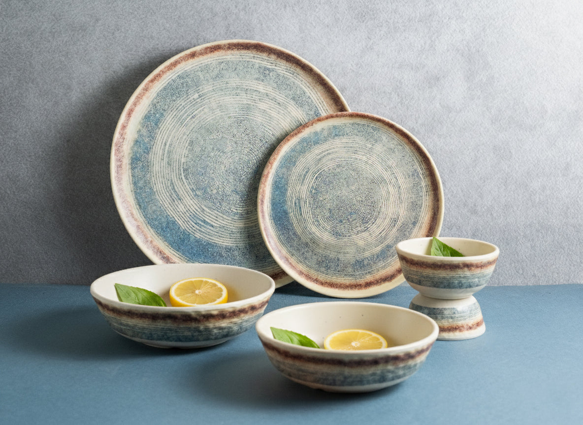 Terra Rings Axis Series Round Dinner Set(30 Piece)