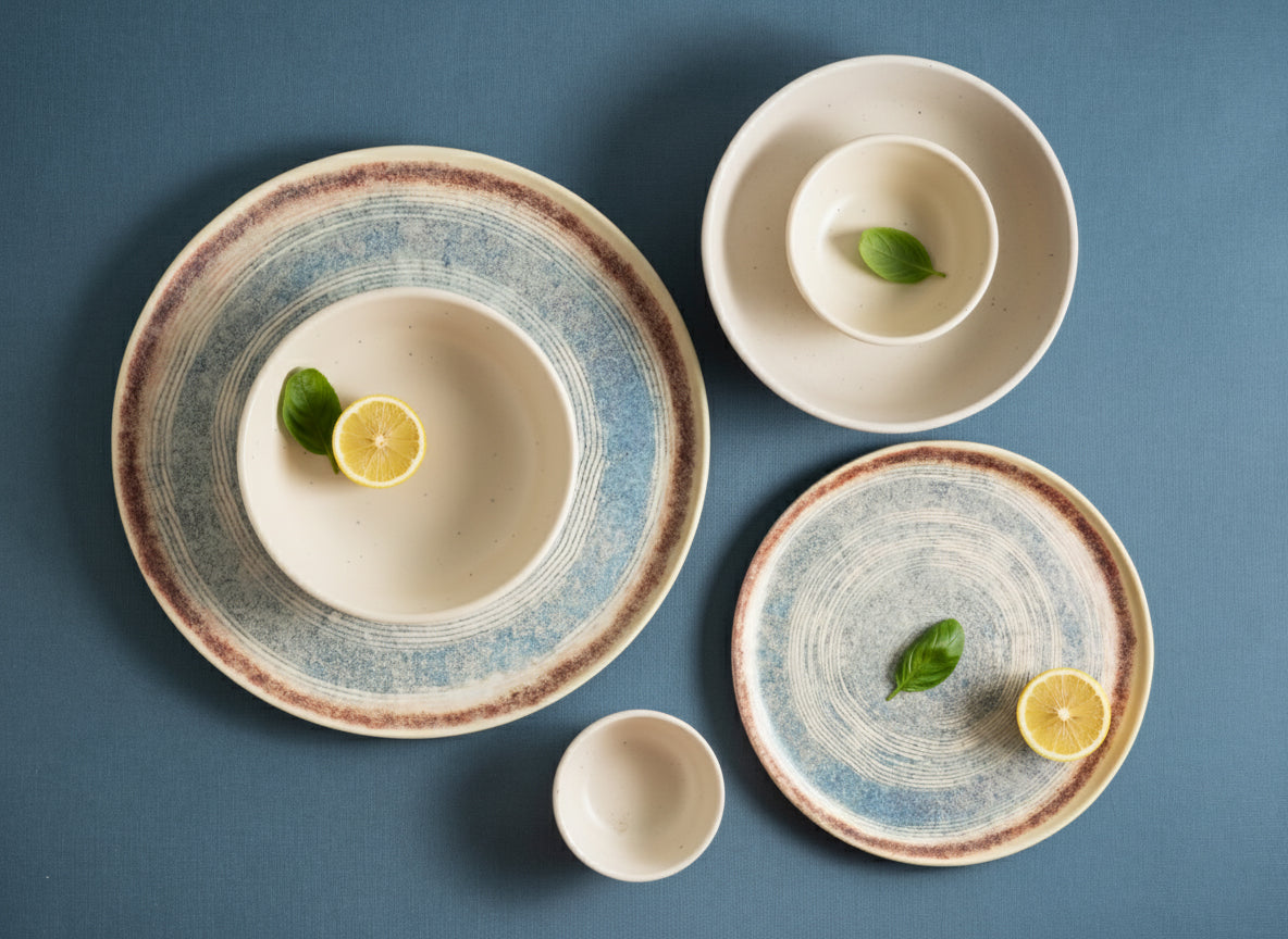 Terra Rings Axis Series Round Dinner Set(30 Piece)