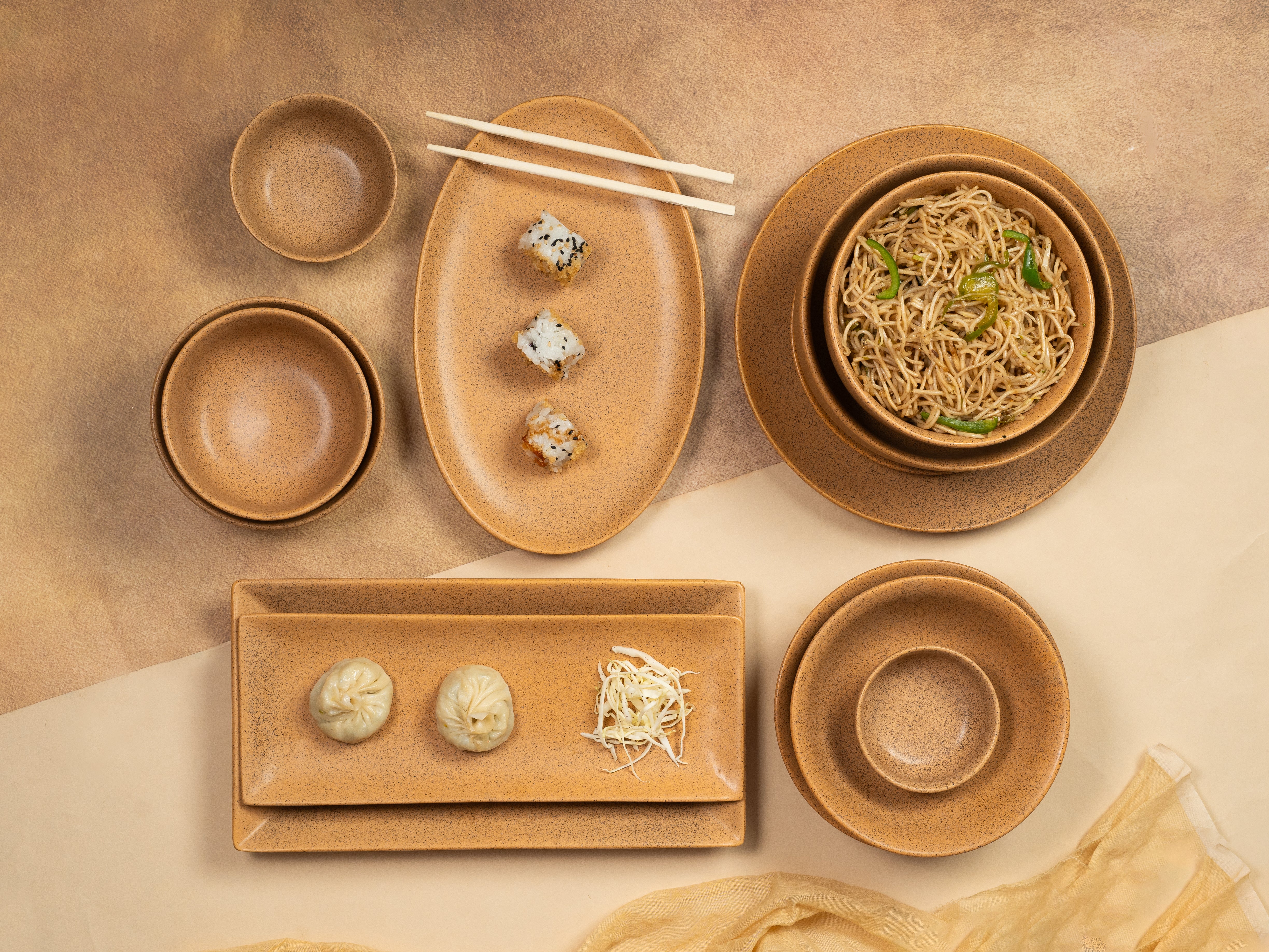 Sandstone Ceramic Bowl(Set of 4)