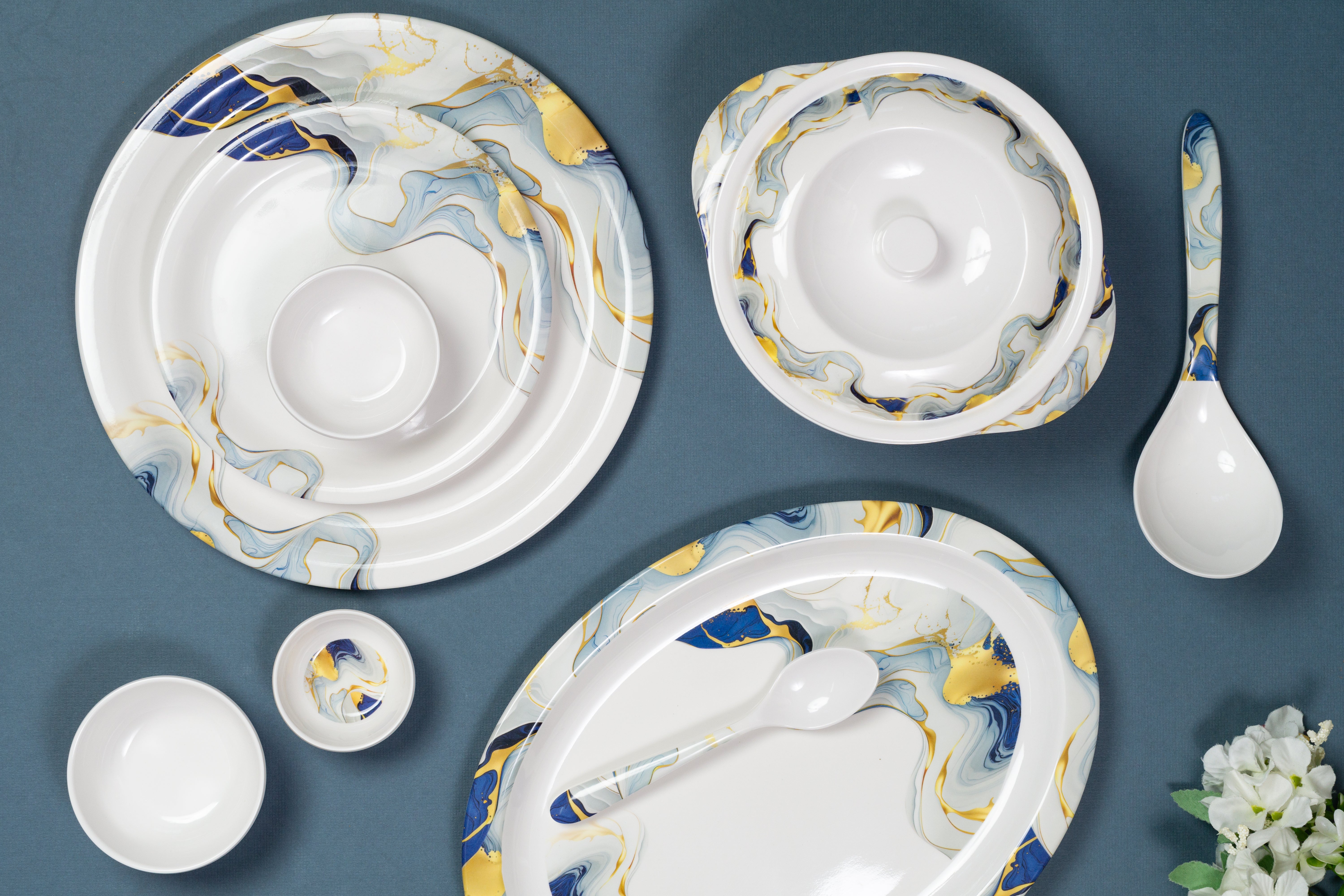 Oasis Round Series Dinner Sets (33 Piece)