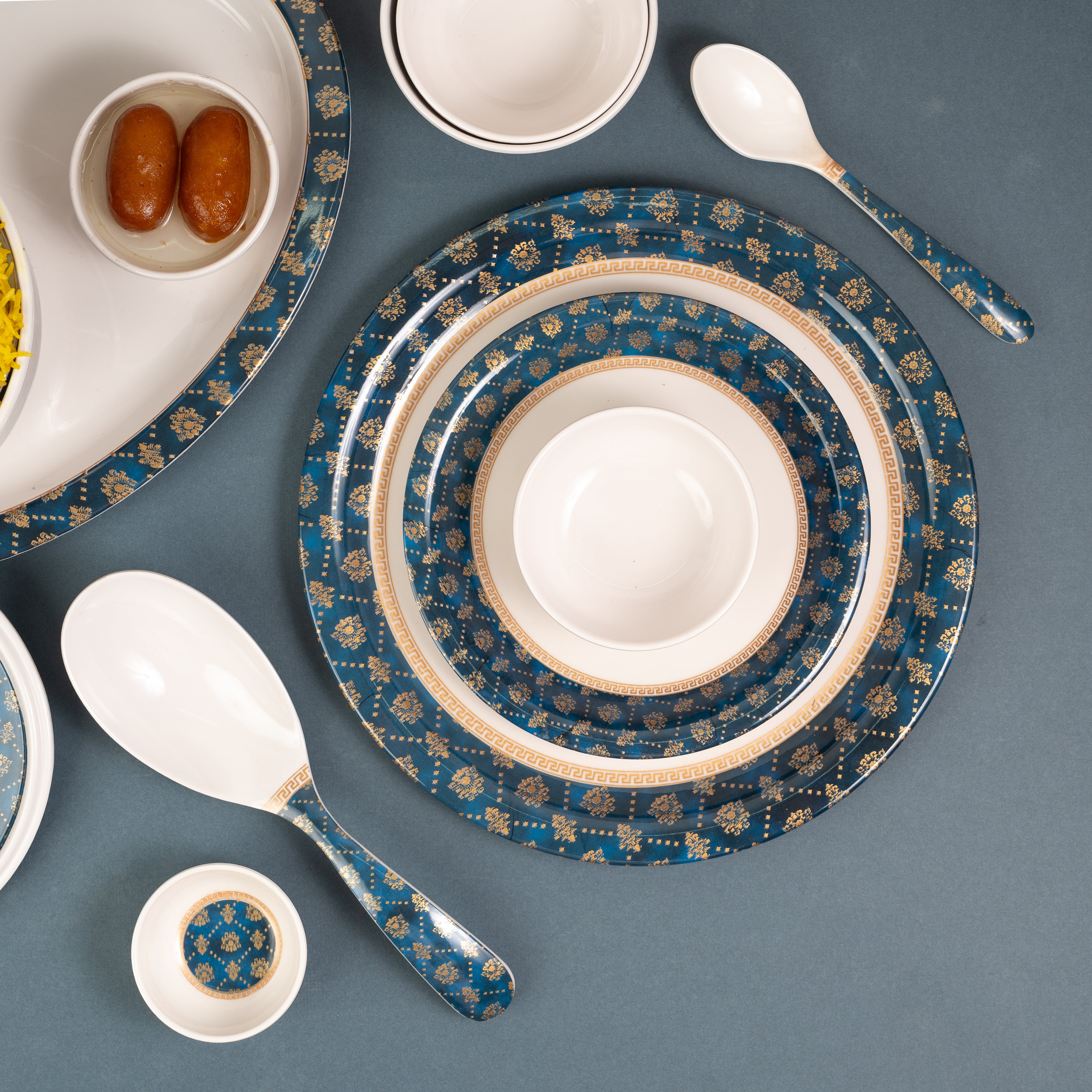 Kohinoor Ethnic Series Round Dinner Set(33 Piece)