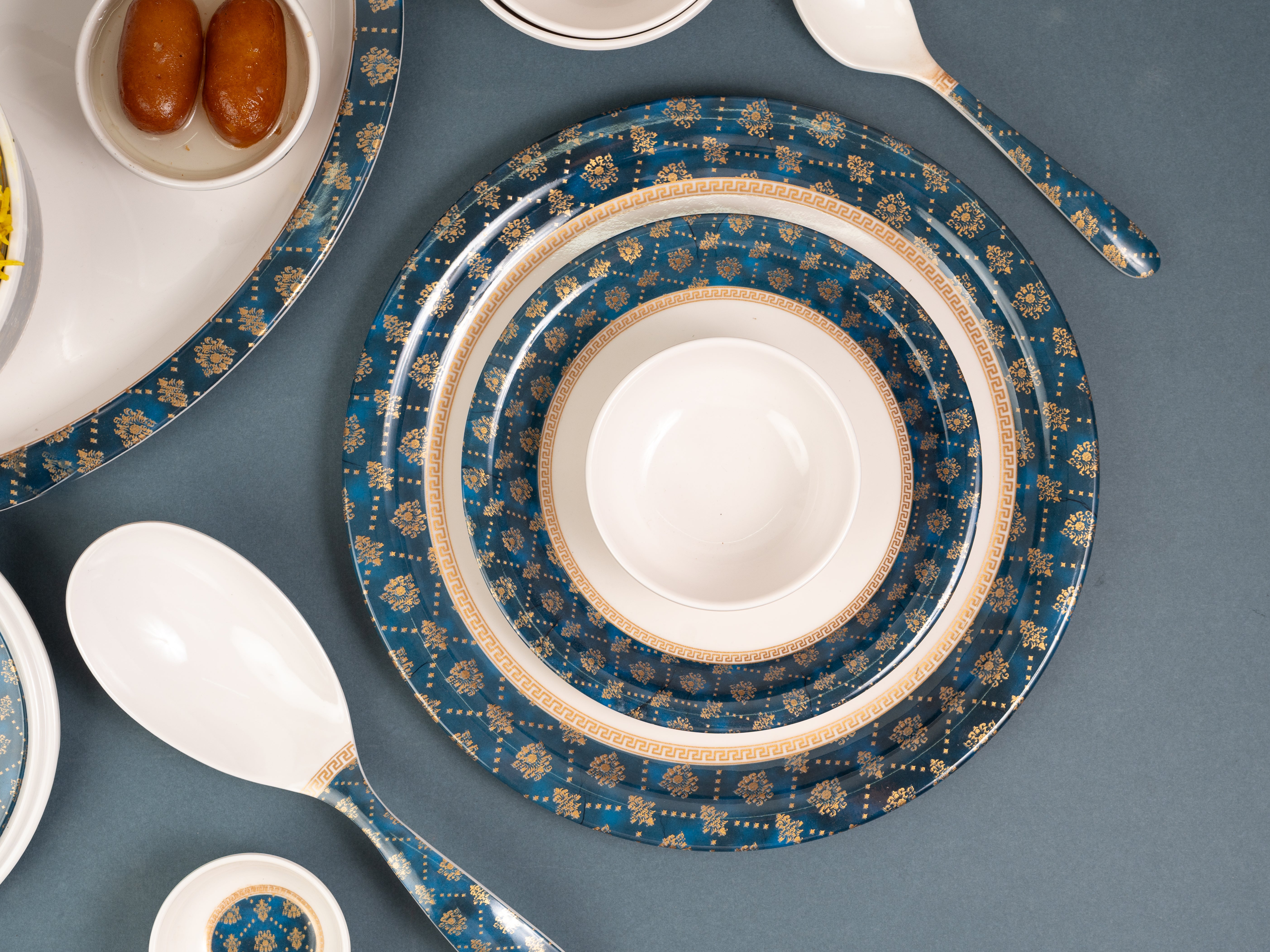 Kohinoor Ethnic Series Round Dinner Set(33 Piece)