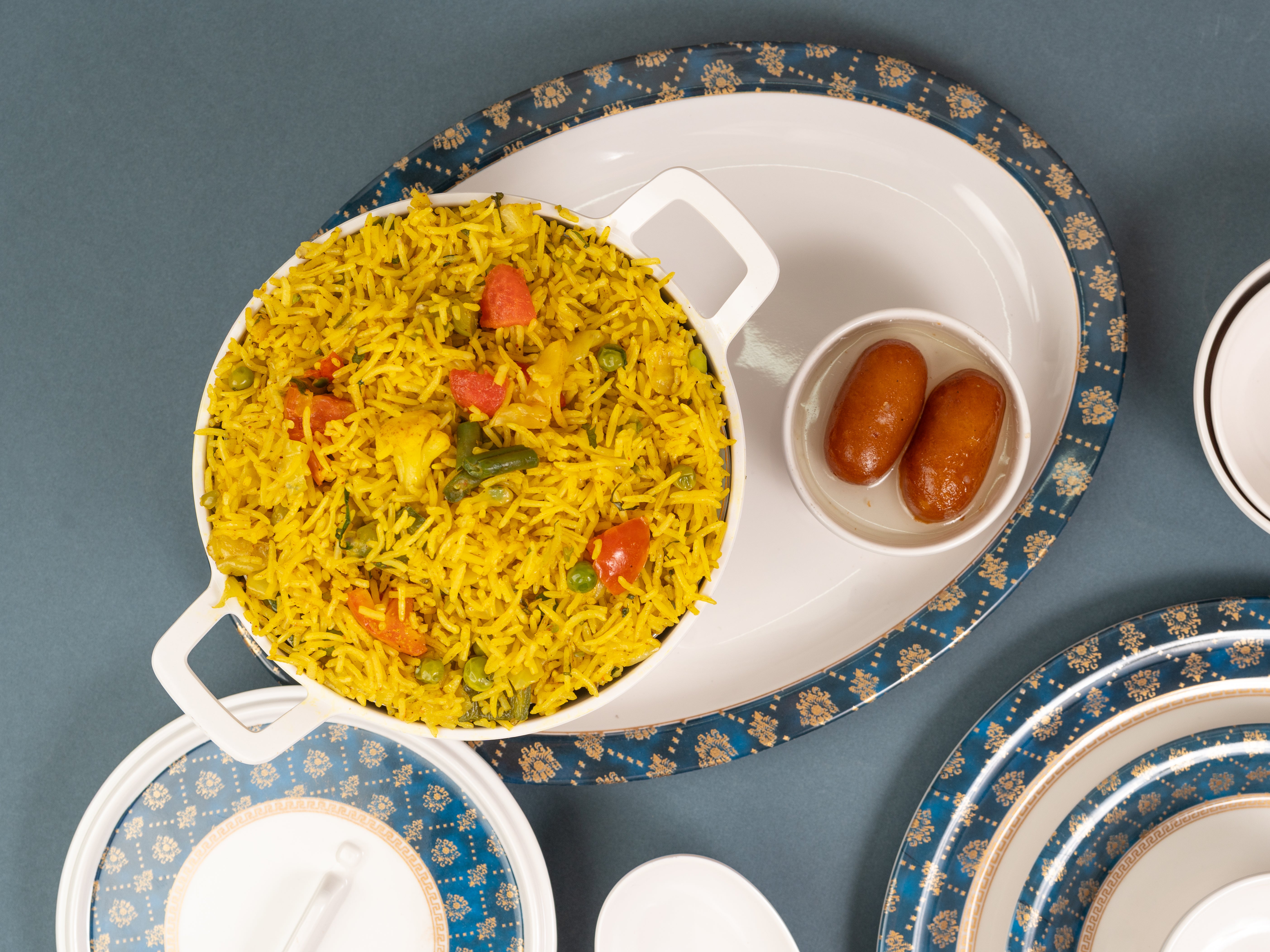 Kohinoor Ethnic Series Round Dinner Set(33 Piece)